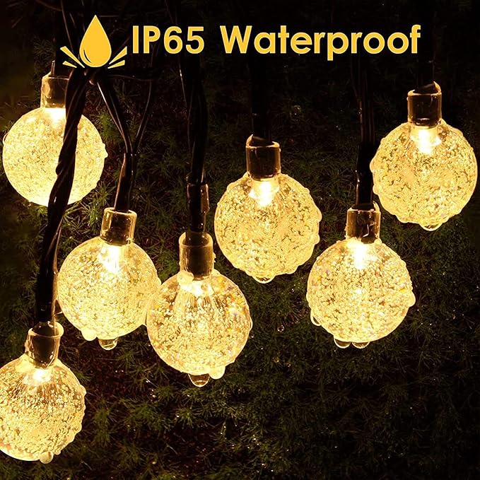 Fairy Lights Outdoor – 100LED Solar String Lights Warm White